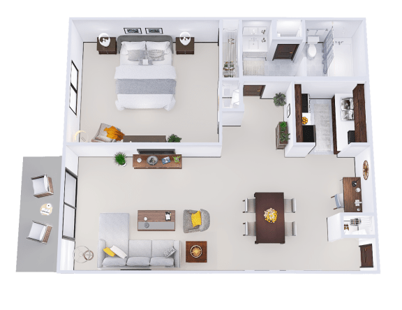 Floor Plans of Alpine Court Apartments in West Allis WI