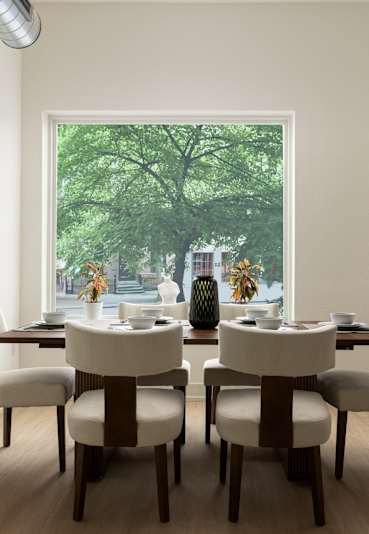 Bright Dining Room at The Hawthorn, Philadelphia, Pennsylvania