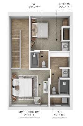 C8L Floor Plan at City Square Lofts, Des Moines, IA