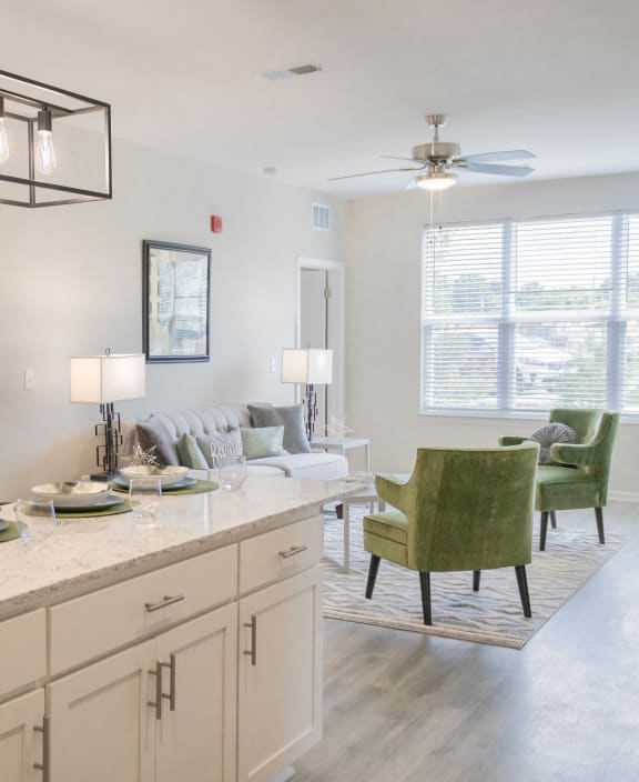 Open Kitchen with Living Room at Sage Springs, Kentucky, 42710