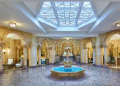 Thumbnail 3 of 35 - lobby with a fountain and a glass ceiling