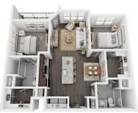 B1 Floor Plan at North Creek, Texas
