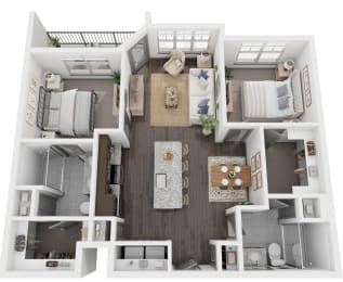 B1 Floor Plan at North Creek, Texas