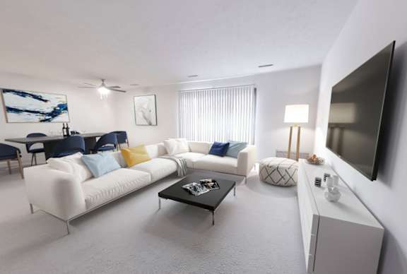 Spacious living room