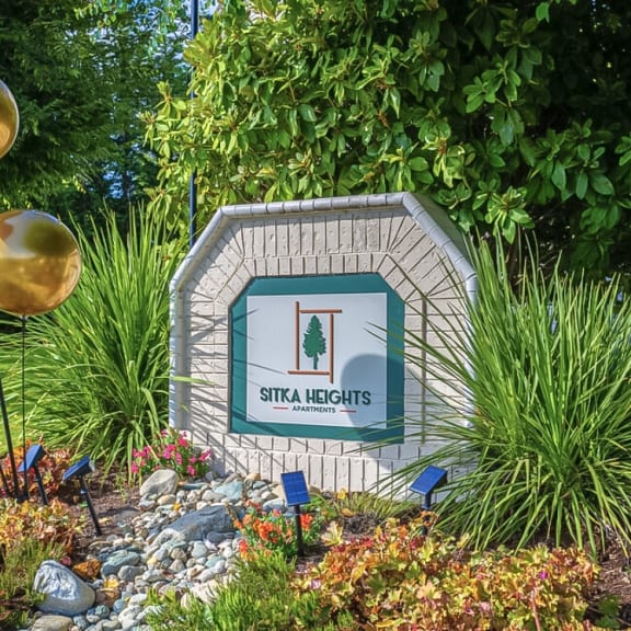 Sitka Heights Sign  at Sitka Heights, Washington, 98424