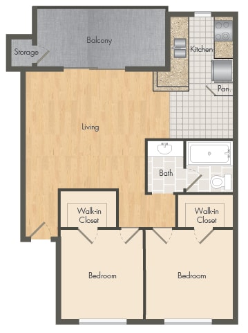 a floor plan of a 2100 sq ft roommates