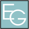 a green ecci logo on a green background