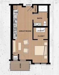 Boulevard Floor plan at Victoria Flats, Minnesota, 55386