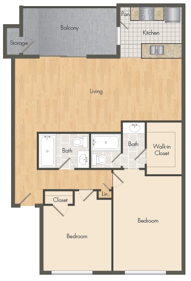 a floor plan of a 2100 sq ft roommates