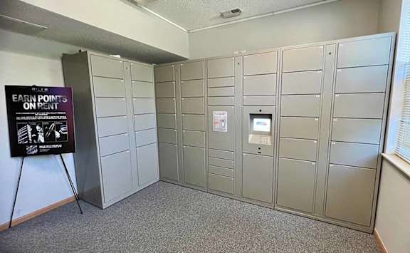 package lockers in the clubhouse