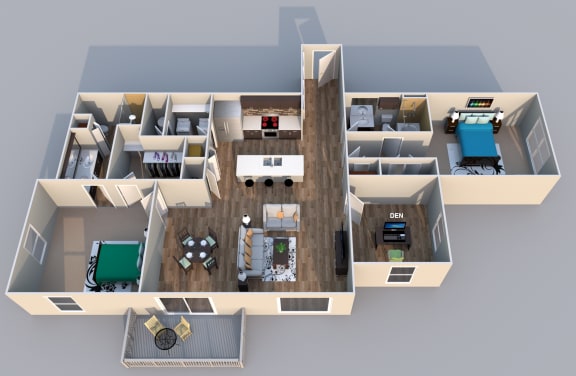 3 Bedroom Apartment  at EdgeWater at City Center, Lenexa