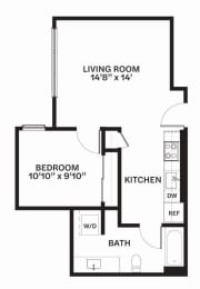 C15 MFTE Floor Plan at Corner 63 Apartments in Seattle, Washington