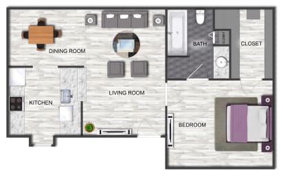 1 bed 1 bath sedona square