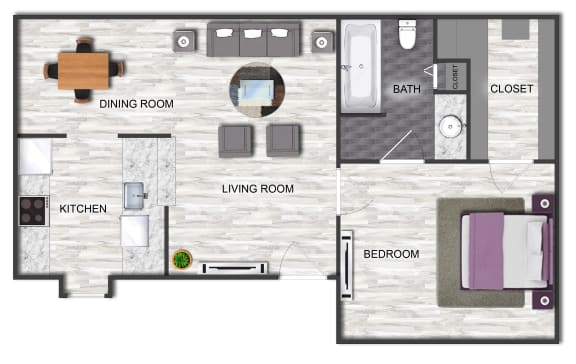1 bed 1 bath sedona square
