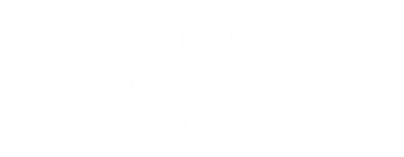 A black and white image of a logo for South Shore Park Apartments.