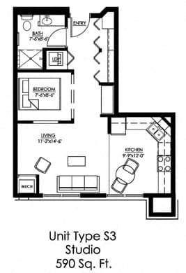 Studio Floor Plan