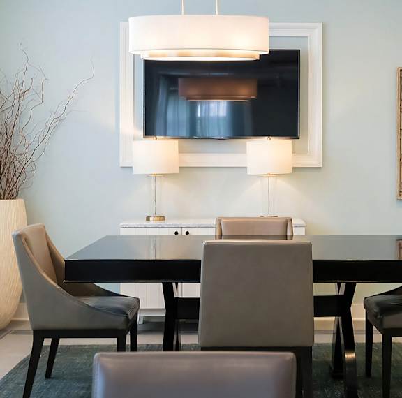 Resident Workspace with TV Access