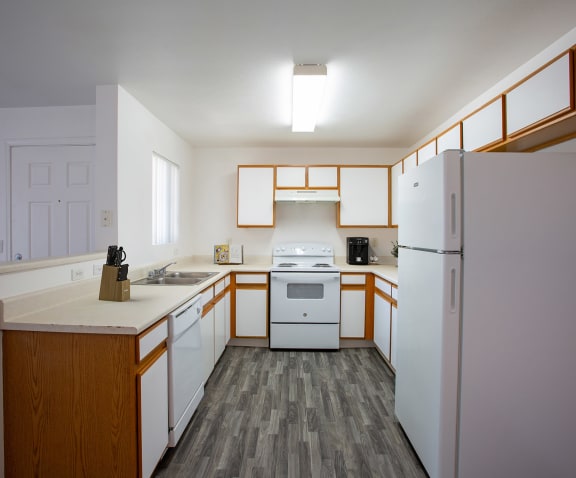 Kitchen 3 Bedroom Floorplan at Aspen Ridge Apartments in Albuquerque New Mexico