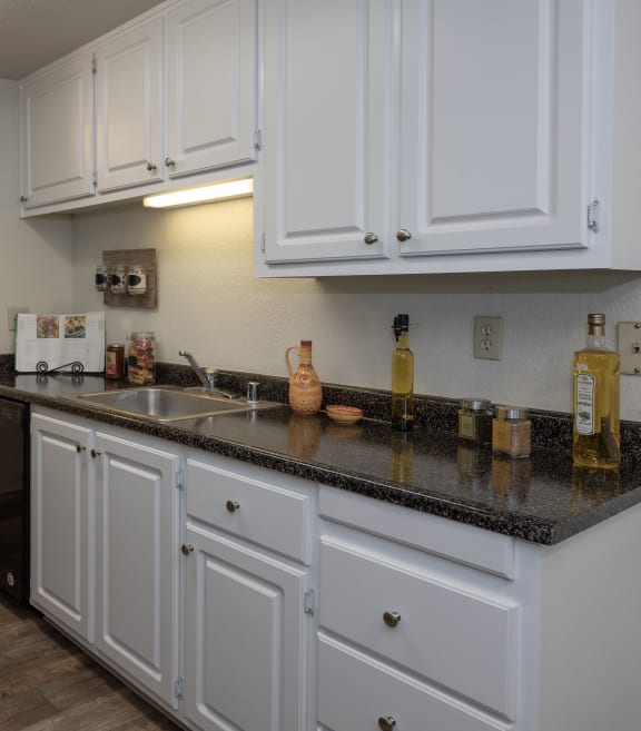 Bishop's Court apartments model kitchen at Bishop's Court Apartments, Rancho Cordova, 95670