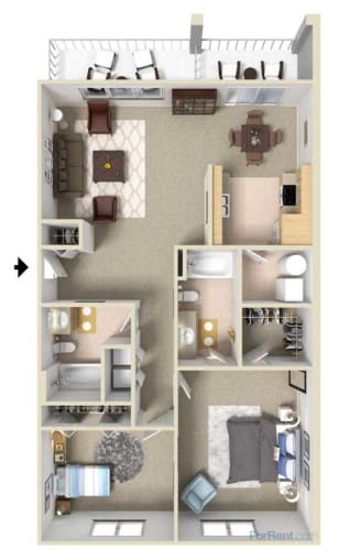 Floor Plans of Eagle's Nest in Grandville, MI