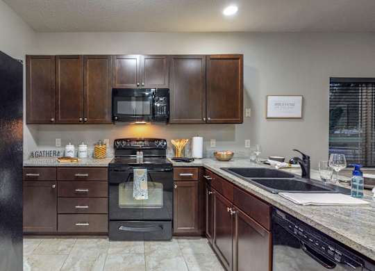 You'll love the abundant storage in the kitchen in this Cedar floor plan at The Villas at Wilderness Ridge