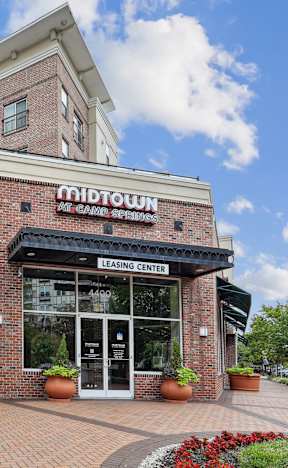 Leasing Center Exterior at Midtown at Camp Springs, Maryland
