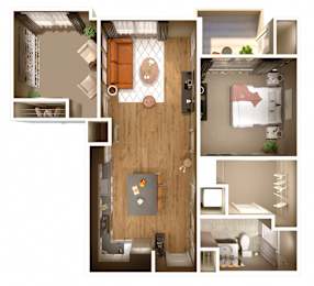 Madox floor plan at Keva Flats, Exton, PA