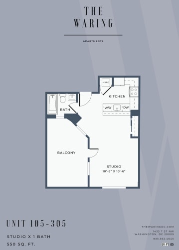 Floor Plan  Studio-Floorplan-Available-For-Rent-The-Waring
