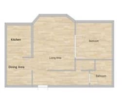 Floor Plan 1 Bedroom