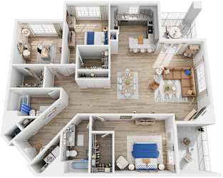 3 Bed 2 Bath Floor Plan | 1,756 Sq. Ft. at Saltmeadow Bay, Virginia Beach, VA