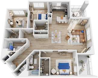 3 Bed 2 Bath Floor Plan | 1,756 Sq. Ft. at Saltmeadow Bay, Virginia Beach, VA