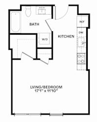 A8 Floor Plan at Corner 63, Seattle