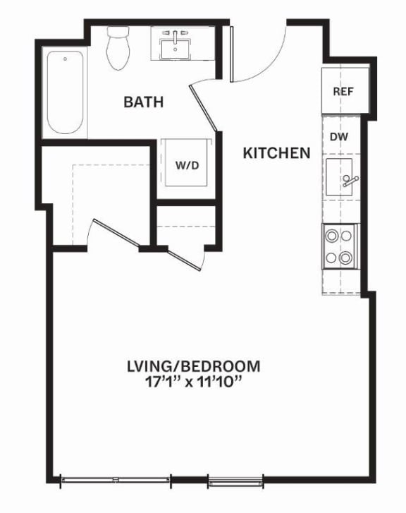 A8 Floor Plan A8 Floor Plan at Corner 63, Seattle