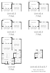 Aura Beacon Island Apartments A3 Floor Plans