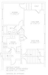  Floor Plan 1 Bedroom Upstairs
