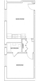 The Parkway Apartments - A11 - 1 bed - 1 bath
