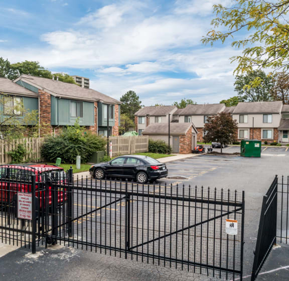 parking lot at The Village of Hyde Park, Detroit, 48207