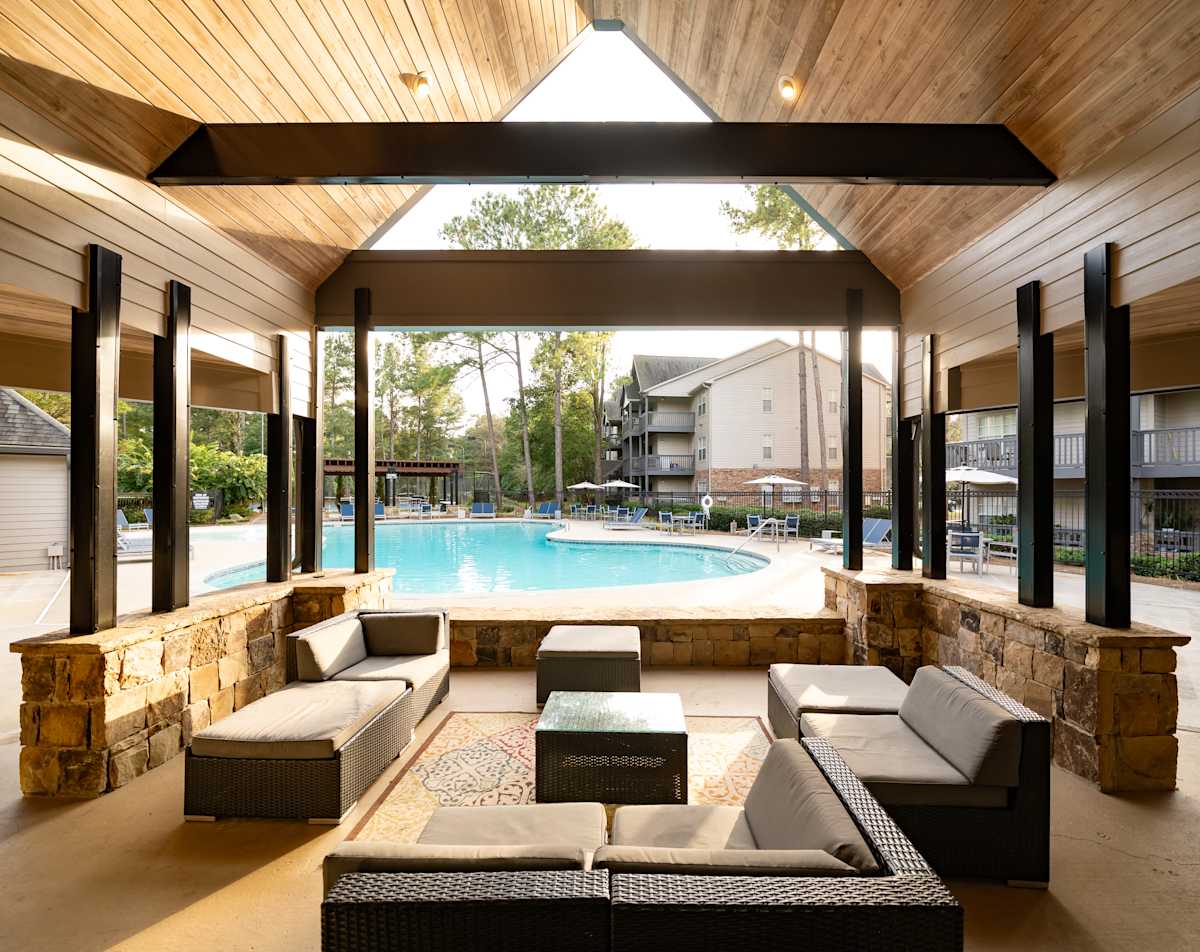 Wesley Hampstead Apartments at Douglasville twilight exterior - Lithia Springs, GA