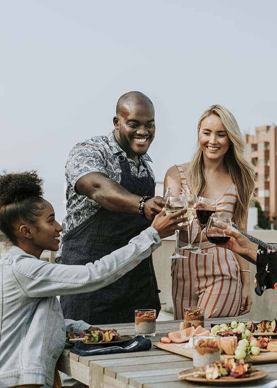a family celebrating at The Deco at 5211, Atlanta, GA, 30341