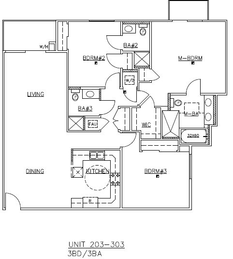 Units 203, 303