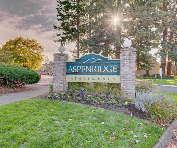 Aspenridge Apartments Monument Sign
