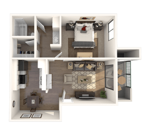 Agave Floor Plan at SYCAMORE LANE APARTMENT HOMES, Mission Viejo California ?