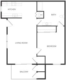  Floor Plan 1x1