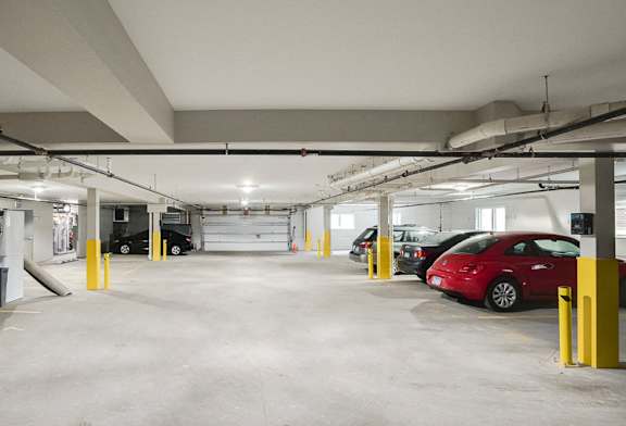 Heated, indoor parking at The Central apartments near downtown Minneapolis MN 55408