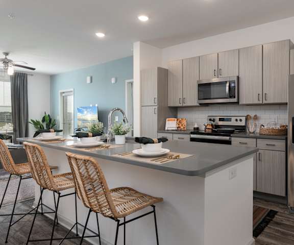 Spacious Kitchen With Stainless Steel Appliances