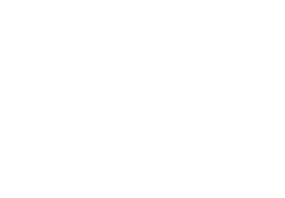 A black and white image of a logo for Ford House Apartments.