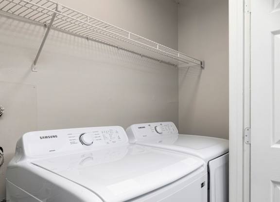 Laundry room at The Madison at Adams Farm, Greensboro, North Carolina