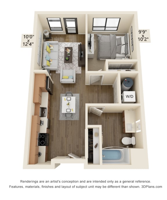 Meritage West Apartment Homes in Boise, Idaho 1B Floor Plan