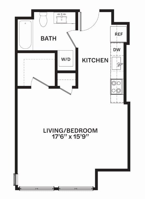 A10 MFTE Floor Plan A10 MFTE Floor Plan at Corner 63, Washington