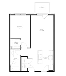 2D Floorpan Model 1